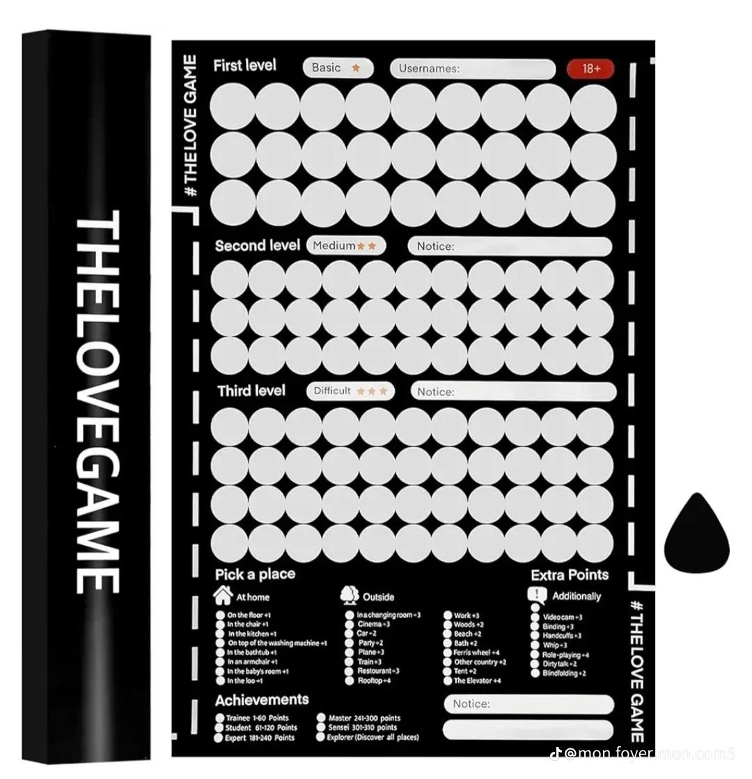 The Love Game Scratch Card - product package detail