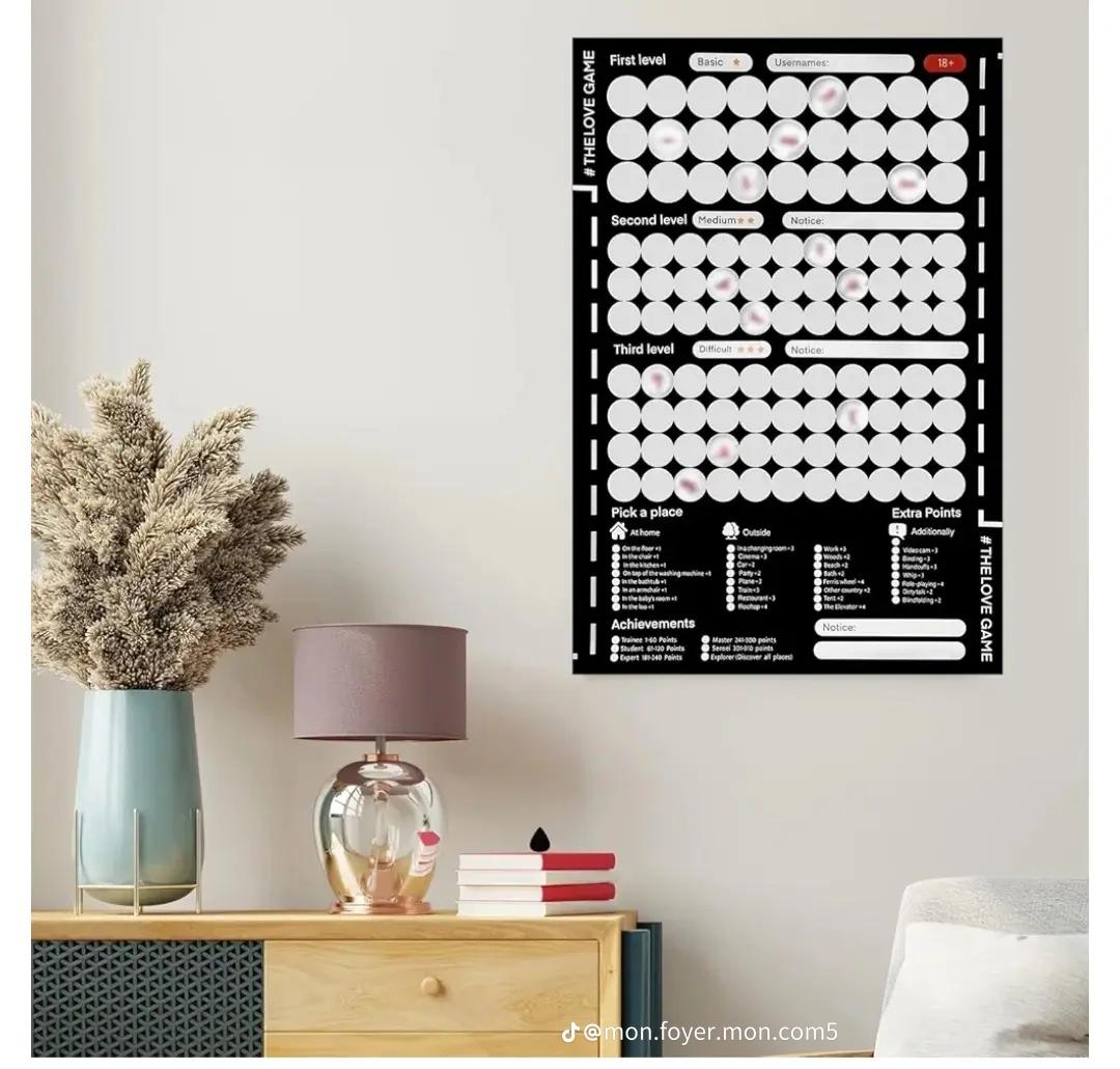 The Love Game Scratch Card - complete package contents