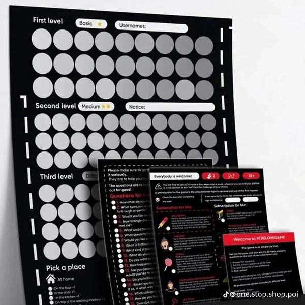 The Love Game Rubbelkarte – Spielanleitung